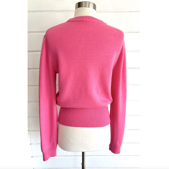 MICHAEL KORS 100% Cashmere Crewneck Sweater in Carnation Pink -EUC!! - L - Picture 3 of 9